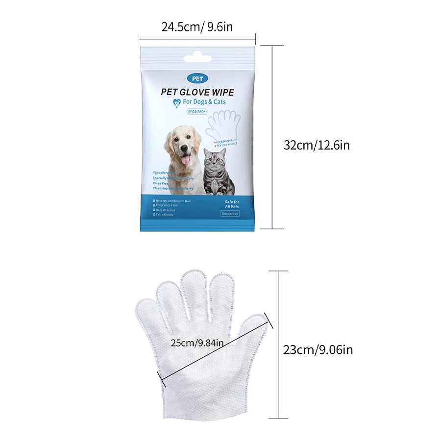 Daily Care Pet Wipes Gloves – Dog & Cat Grooming