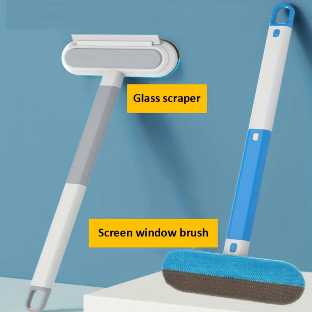 2-in-1 Window Cleaner & Pet Hair Remover Brush