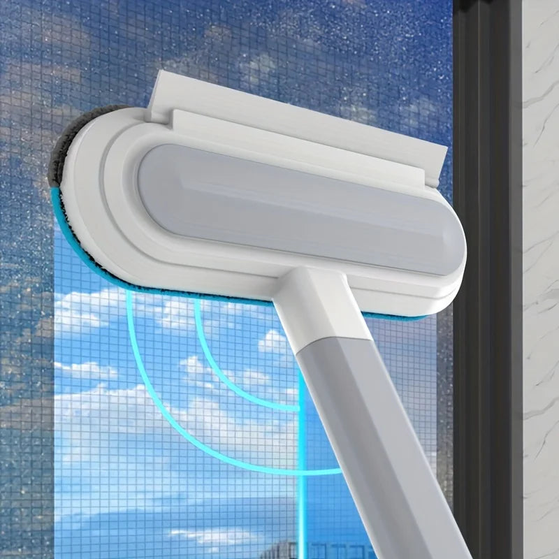 2-in-1 Window Cleaner & Pet Hair Remover Brush