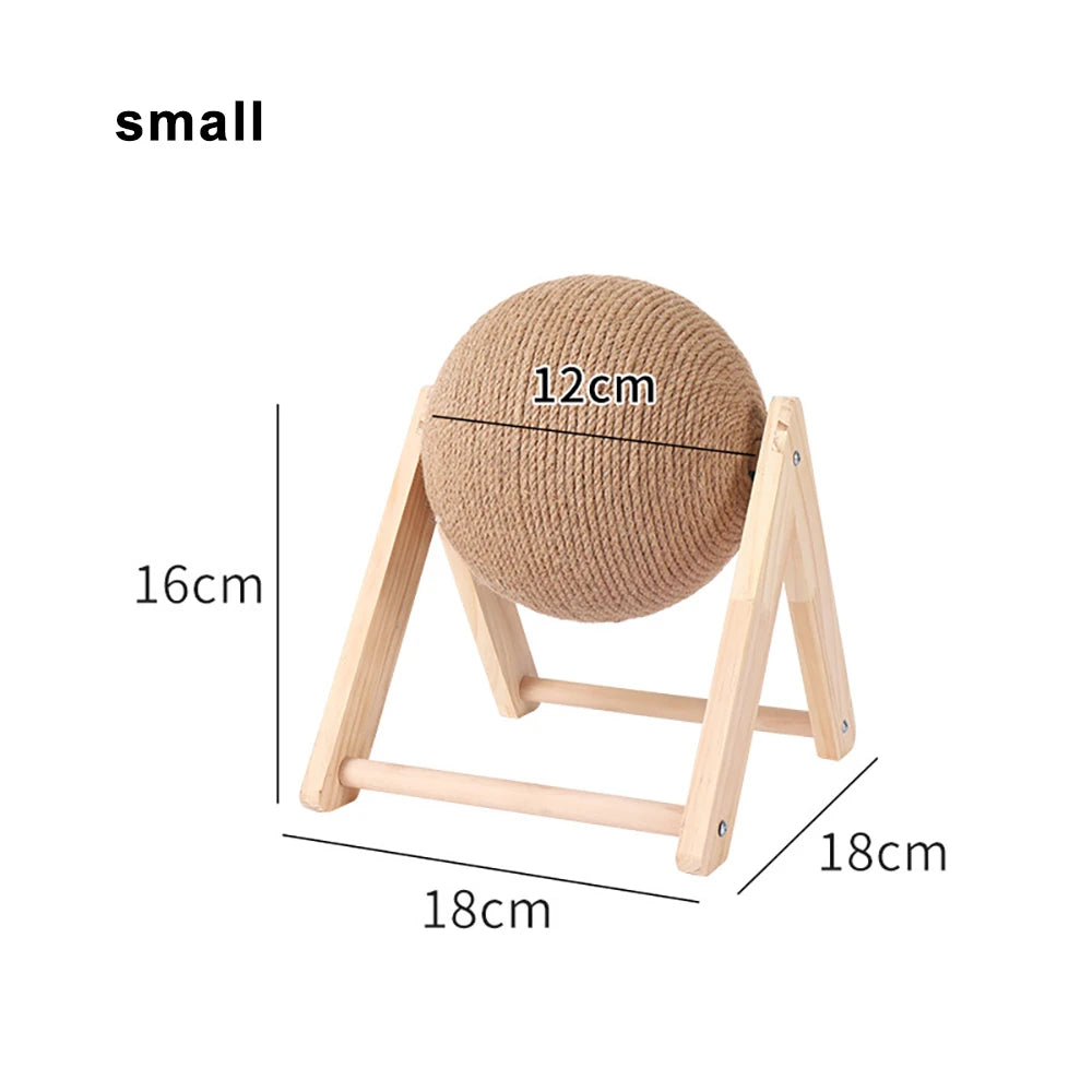 Wear-Resistant Cat Scratching Ball – Sisal Rope Toy for Cats