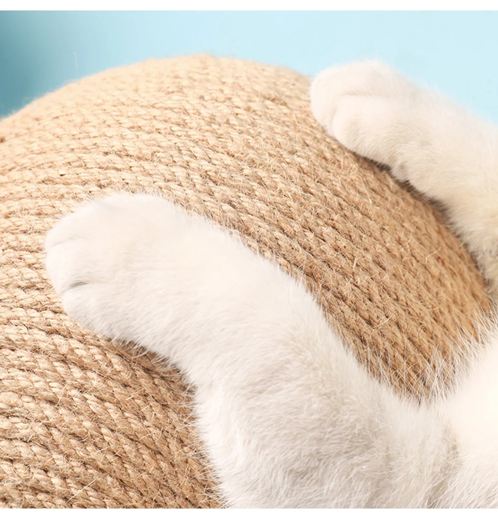 Wear-Resistant Cat Scratching Ball – Sisal Rope Toy for Cats