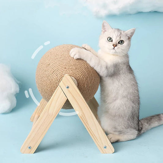 Wear-Resistant Cat Scratching Ball – Sisal Rope Toy for Cats