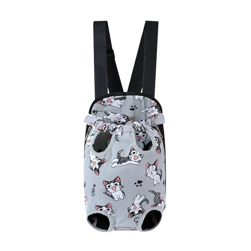 Portable Pet Carrier Bag – Adjustable Travel Backpack