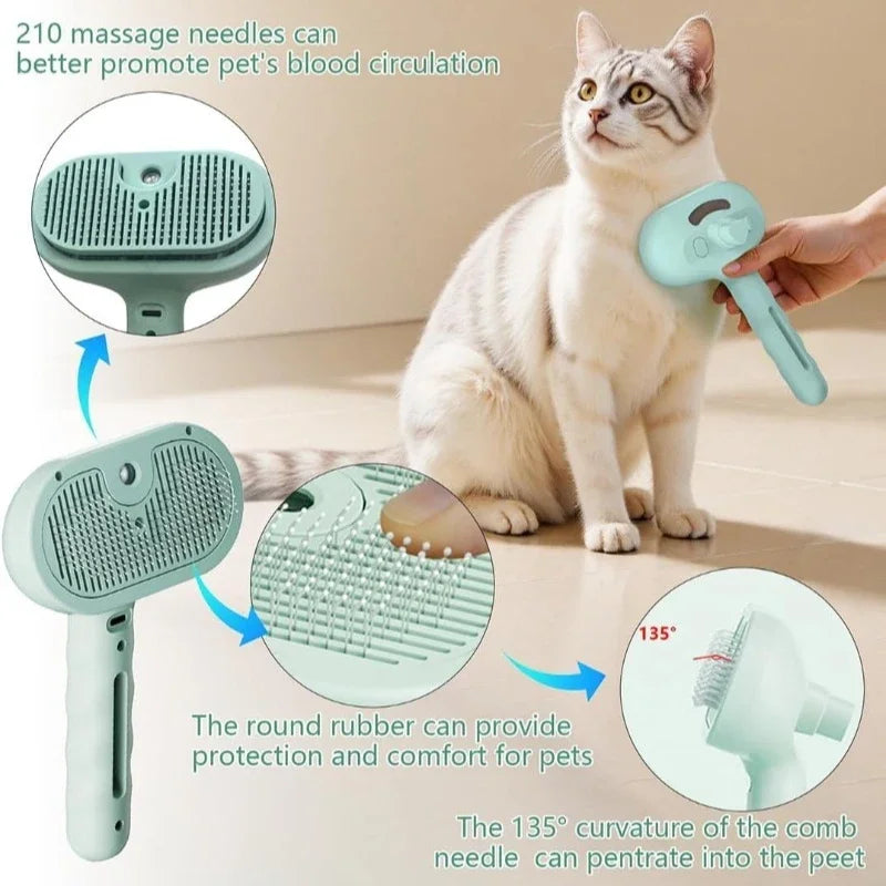2-in-1 Pet Massage & Hair Straightening Comb