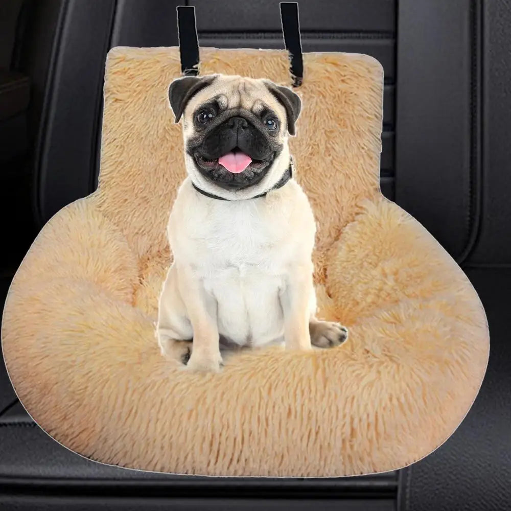 Winter Warm Dog Car Seat – Detachable Travel Bed & Booster Cushion