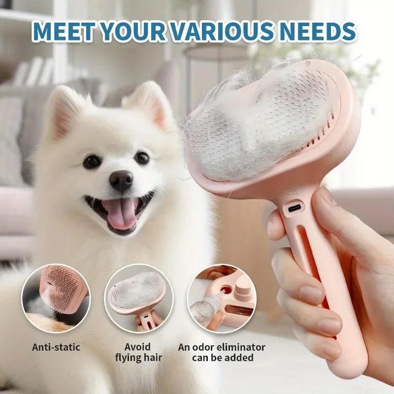 2-in-1 Pet Massage & Hair Straightening Comb