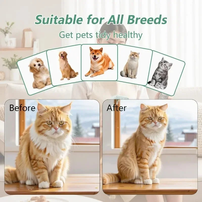 2-in-1 Pet Massage & Hair Straightening Comb