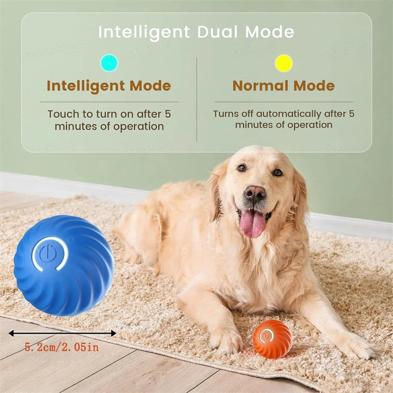 Automatic Moving Dog Toy Ball – Smart Interactive Play Ball for Cats & Dogs