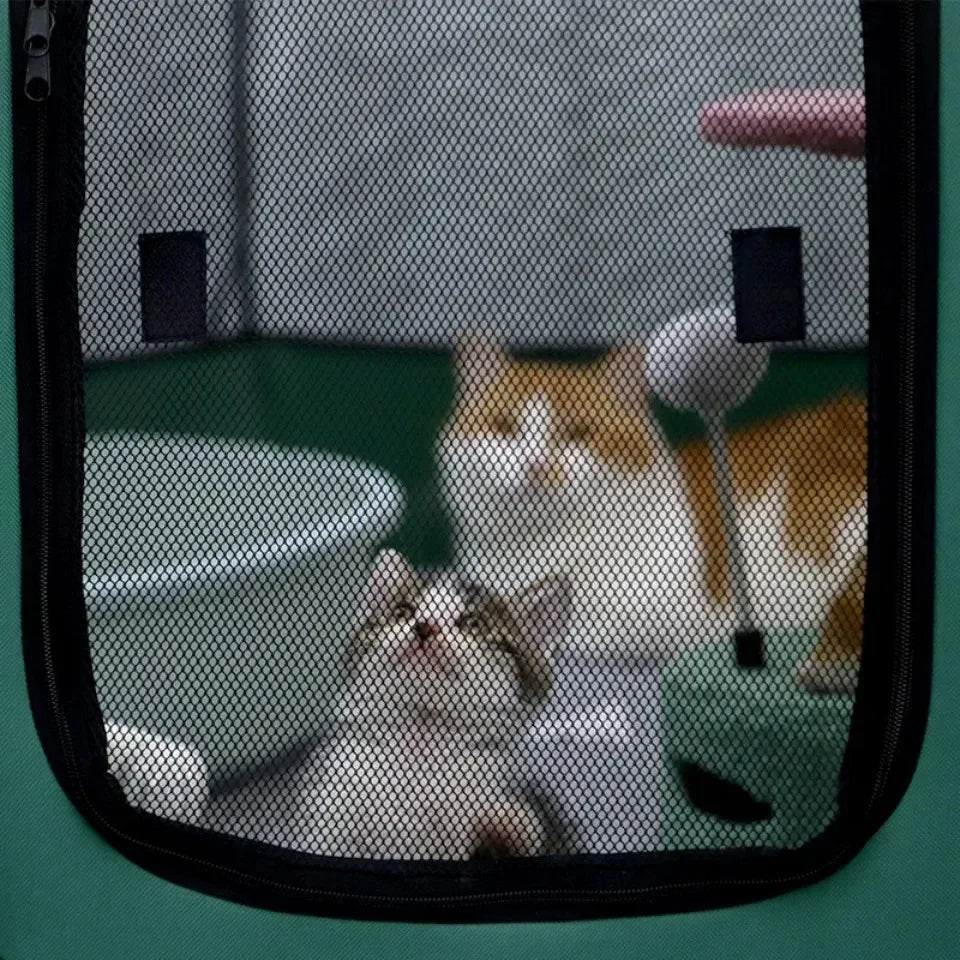 Foldable Pet Tent Octagonal Cage – Portable Cat & Small Dog Playpen