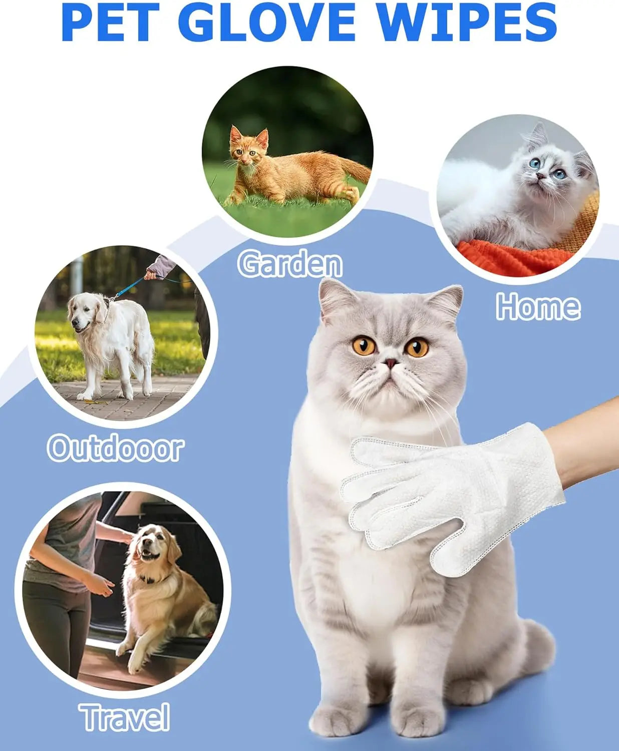 Daily Care Pet Wipes Gloves – Dog & Cat Grooming