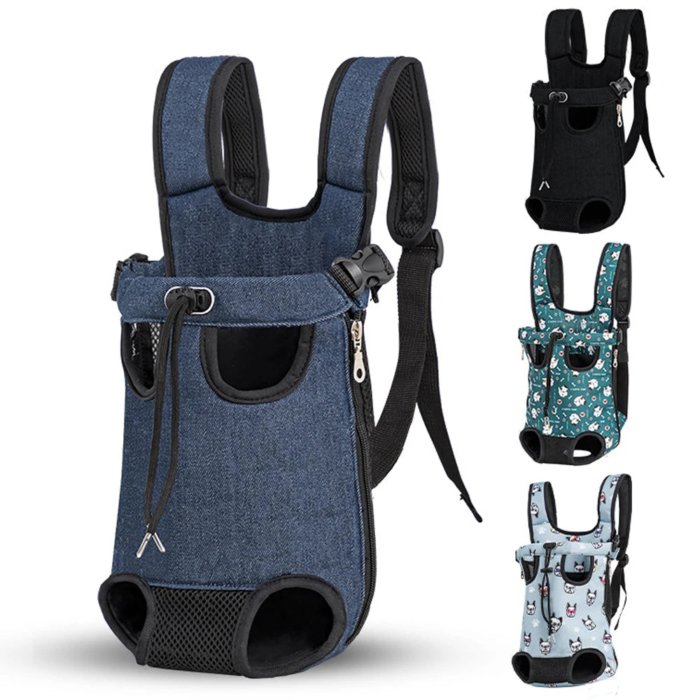 Portable Pet Carrier Bag – Adjustable Travel Backpack