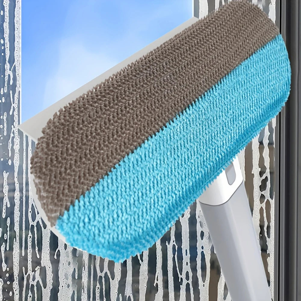 2-in-1 Window Cleaner & Pet Hair Remover Brush