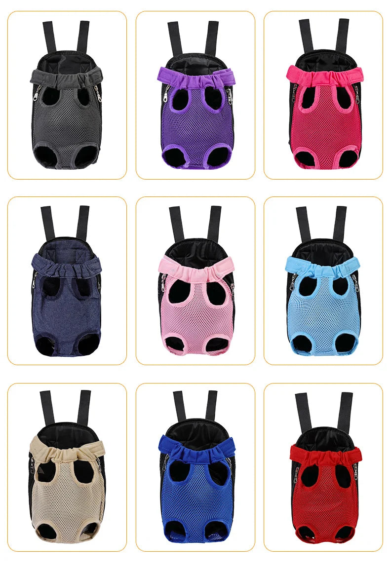 Portable Pet Carrier Bag – Adjustable Travel Backpack