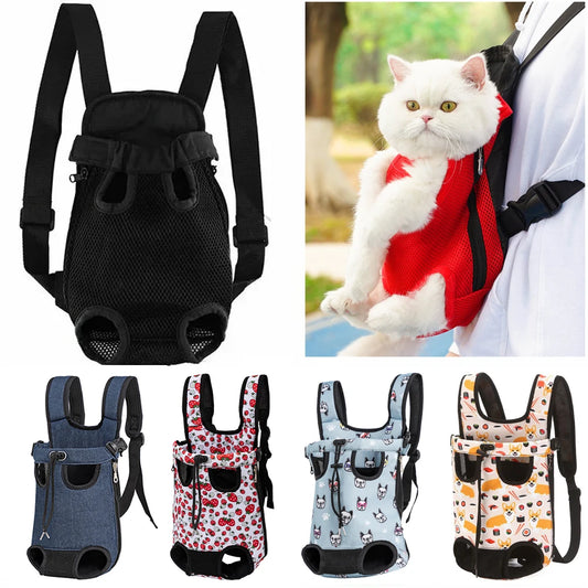 Portable Pet Carrier Bag – Adjustable Travel Backpack