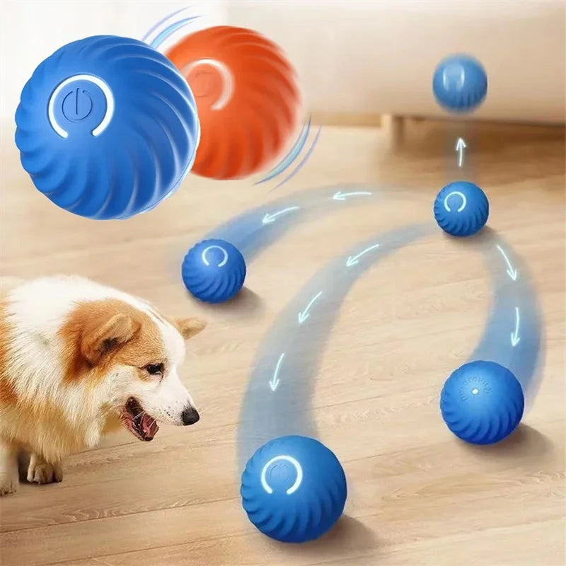 Automatic Moving Dog Toy Ball – Smart Interactive Play Ball for Cats & Dogs