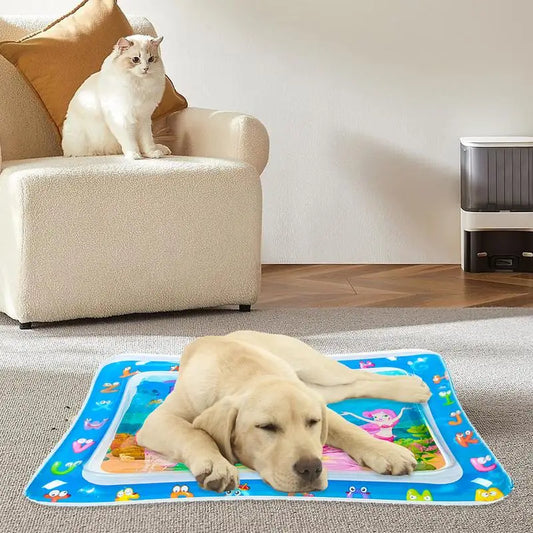 Sensory Water Mat for Cats – Thickened Cooling & Interactive Play Mat