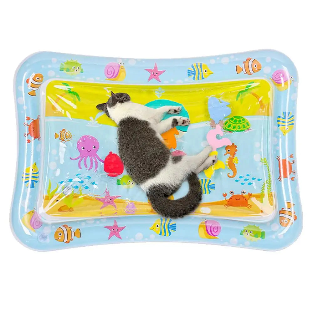 Sensory Water Mat for Cats – Thickened Cooling & Interactive Play Mat