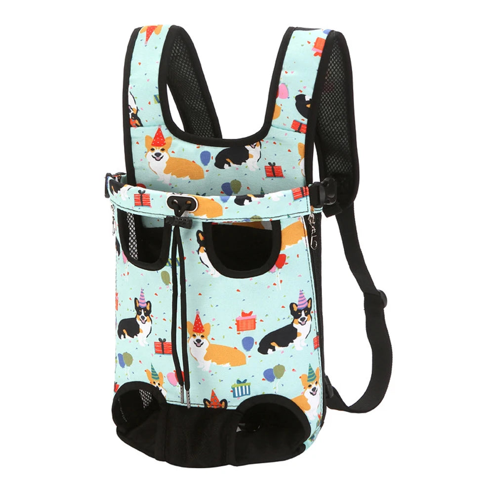 Portable Pet Carrier Bag – Adjustable Travel Backpack