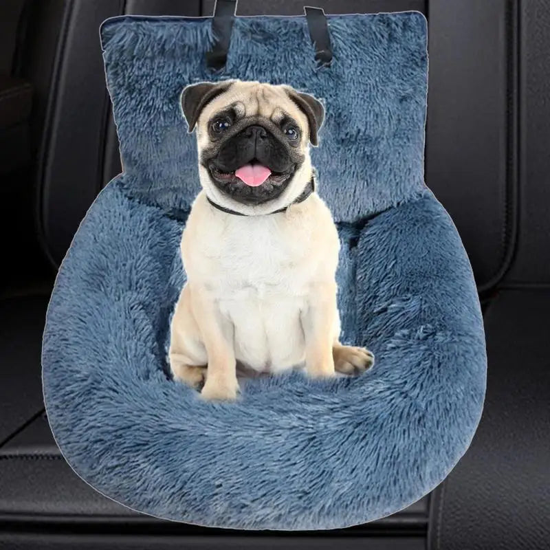 Winter Warm Dog Car Seat – Detachable Travel Bed & Booster Cushion