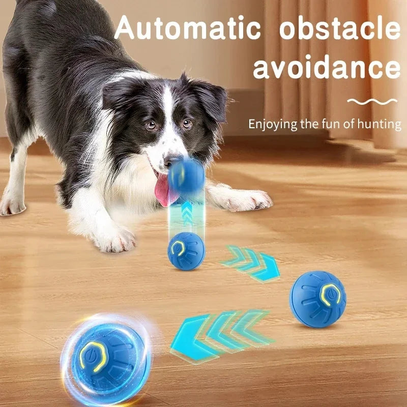 Automatic Moving Dog Toy Ball – Smart Interactive Play Ball for Cats & Dogs