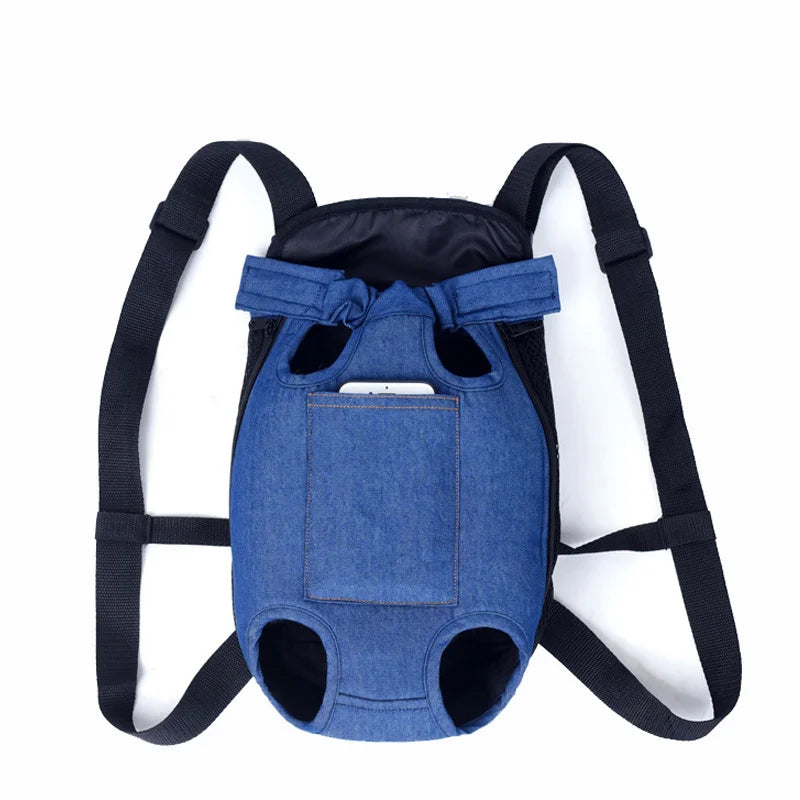 Portable Pet Carrier Bag – Adjustable Travel Backpack