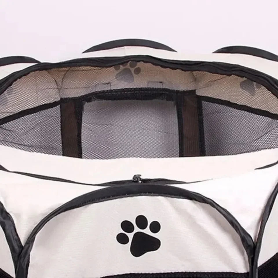 Foldable Pet Tent Octagonal Cage – Portable Cat & Small Dog Playpen