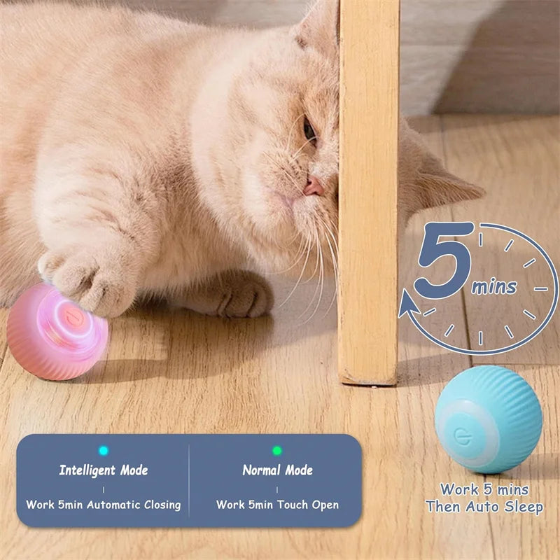 Automatic Moving Dog Toy Ball – Smart Interactive Play Ball for Cats & Dogs