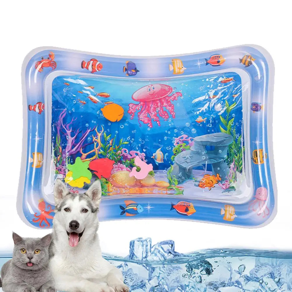 Sensory Water Mat for Cats – Thickened Cooling & Interactive Play Mat