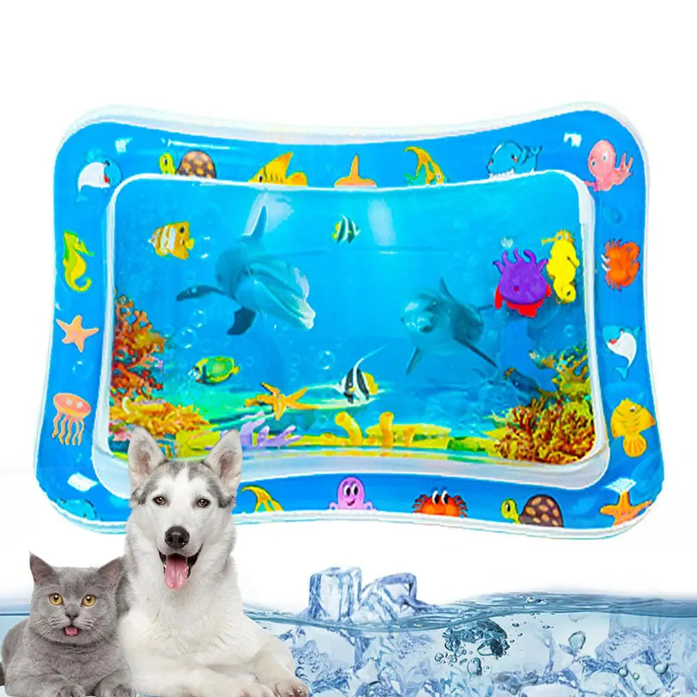 Sensory Water Mat for Cats – Thickened Cooling & Interactive Play Mat