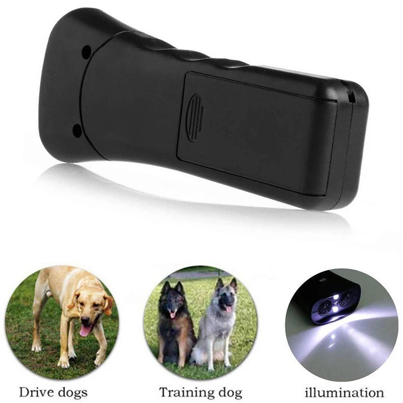 Dog Training Device – Ultrasonic Anti-Barking Repeller & LED Flashlight