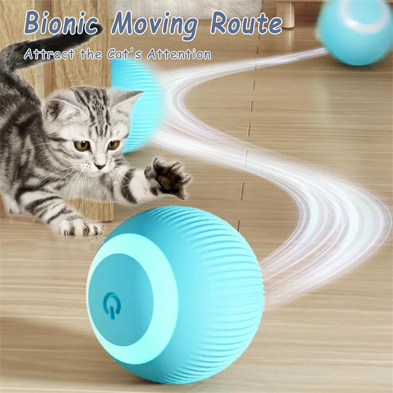 Automatic Moving Dog Toy Ball – Smart Interactive Play Ball for Cats & Dogs