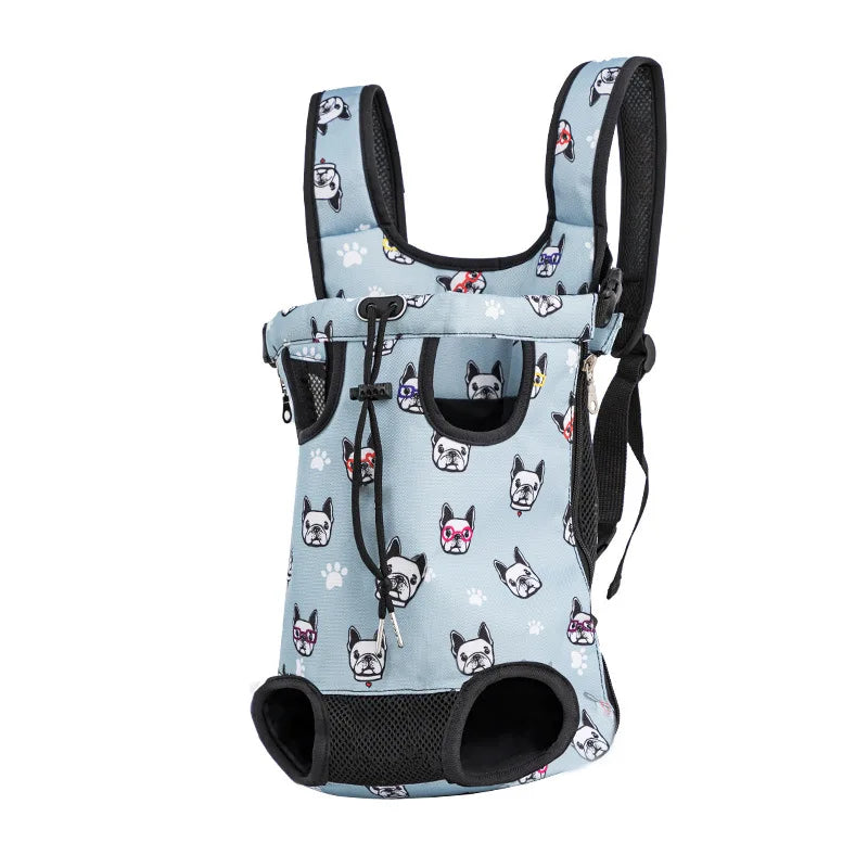Portable Pet Carrier Bag – Adjustable Travel Backpack