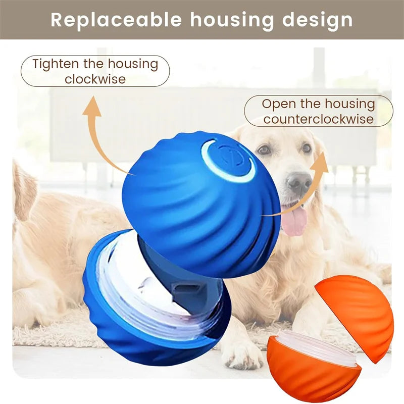 Automatic Moving Dog Toy Ball – Smart Interactive Play Ball for Cats & Dogs